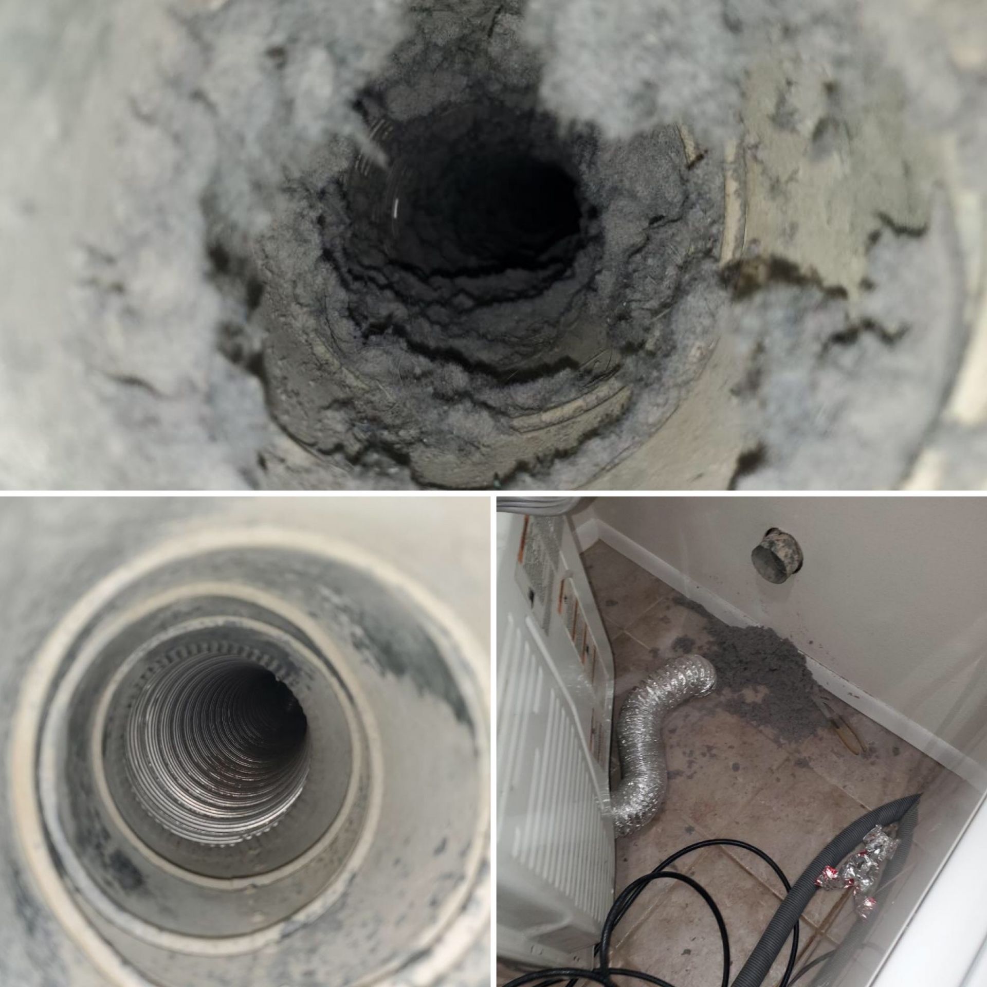 Dryer Vent Cleaning Results