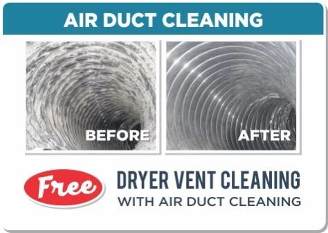 Free Dryer Vent Cleaning with Air Duct Cleaning Coupon