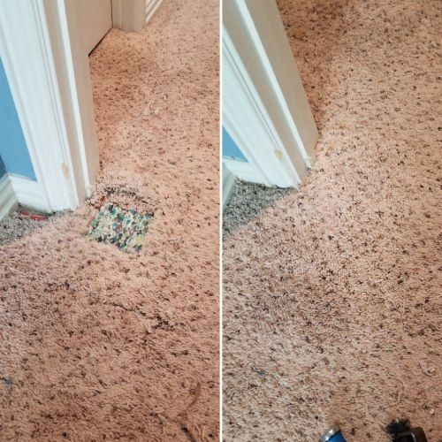 Carpet Stretching and Repair Results